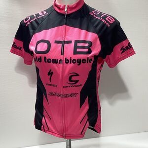 Voler OTB Cycling Jersey Voler Cycle Race Shirt Front Zip Back pockets Medium